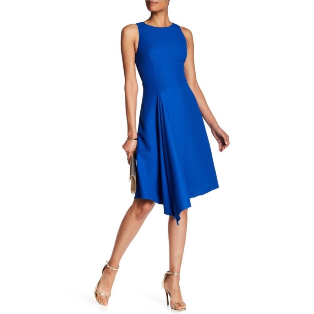 Ted Baker Royal Blue Asymmetrical Dress